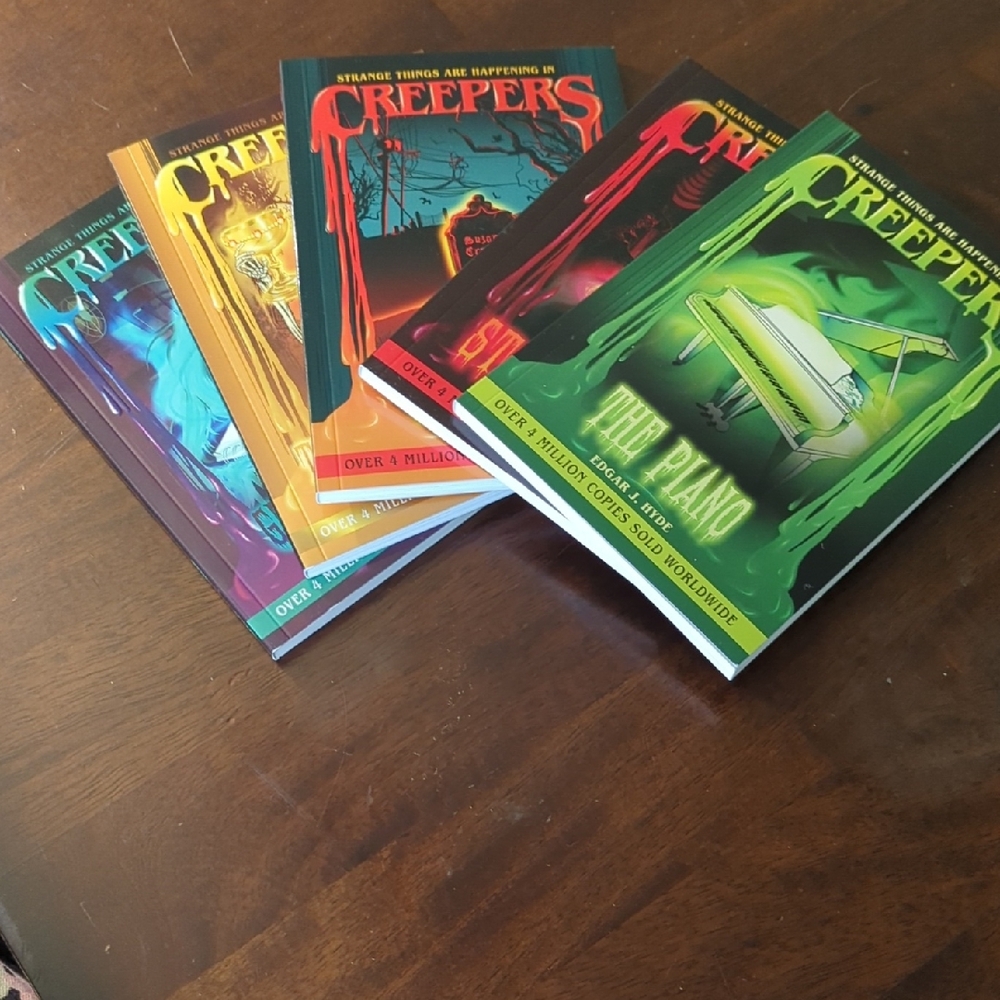 Set Of 5 Creeper Books